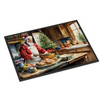 Carolines Treasures DAC3320JMAT 24 x 36 in.  Cookies with Santa Claus Weihnachtsmann Doormat