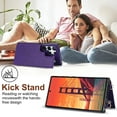 thumbnail image 4 of ELEHOLD Wallet Crossbody Case for Samsung Galaxy S24 Premium PU Leather Cover with Flip Back Card Holders Kickstand Function Detachable Strap for Samsung Galaxy S24 Purse Case,Purple, 4 of 7
