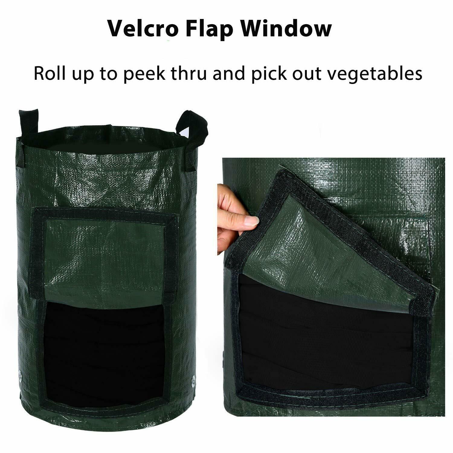 Potato Grow Bags Planters Outdoor Garden Vegetable Tomato Plant Containers Pots - image 3 of 13