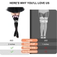 thumbnail image 4 of Women's Satin Bows Thigh High Stockings Hold-ups Snag-Resistant Knee High Long Socks, 4 of 12