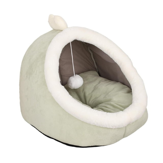 Panier de Lit pour Chien, Coussin de Couchage en Peluche, Chiot Chaton, Vert Clair P