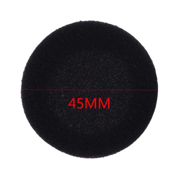 Almohadillas de espuma de 10 x 45 mm Almohadillas para los oídos Almohadillas de esponja para auriculares Cubierta para auriculares de 1,8"