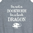 thumbnail image 3 of Instant Message - I'm A Book Dragon - Women's Racerback Tank Top, 3 of 6