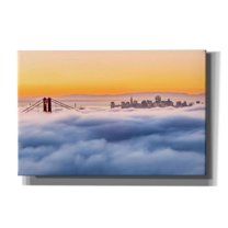 Epic Graffiti 'Morning Fog' by Ann Gordon, Giclee Canvas Wall Art, 60"x40"