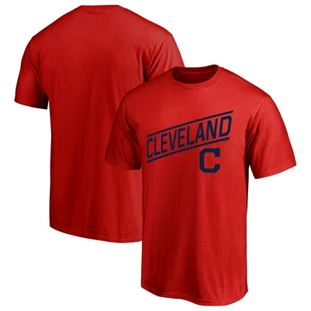 - Men's Majestic Red Cleveland Indians Upward Momentum T-Shirt