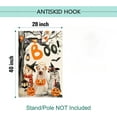 thumbnail image 4 of Halloween Boo House Flag Vertical Double Sided,Scary Pumpkin Ghost Spooky Dog 28 x 40 Inch Burlap Welcome Yard Flag for Halloween Farmhouse Holiday Yard Outdoor Decoration, 4 of 6