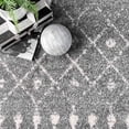 thumbnail image 4 of nuLOOM Moroccan Blythe Area Rug, 10' x 14', Dark Grey, 4 of 5