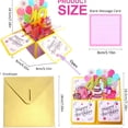 thumbnail image 2 of Happy Birthday Pop Up Card, Handmade Birthday Greeting Card With Envelope, 3D Gift Box Celebration Card for 18-year-old children, Adults, Mom, Dad, Daughter, Son, Sister, 2 of 4