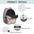 thumbnail image 4 of Princess and Dress Pink Pattern Backpack for School, Cute School Bag with Adjustable Shoulder Straps and Padded Back, 15.3"x11"x6.7", 4 of 5