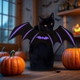 thumbnail image 3 of Halloween Dog Bat Wings Costume, Pet Halloween Cosplay Party Dress Up Costume for Small,Medium,Large Dogs and Cats(16Inch,B), 3 of 5