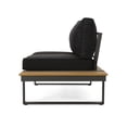 thumbnail image 6 of Dark Grey Left Arm Seater - Rust- Aluminum, Water- Fabrics, Ornamental Faux Wood With Aluminum Construction, Lining,, 6 of 7