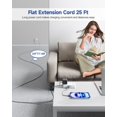 thumbnail image 2 of Cable de extensión plano Waksmart de 25 m con 4 salidas AC y 3 puertos USB, 2 of 7