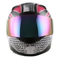 thumbnail image 3 of 1STORM MOTORCYCLE BIKE FULL FACE HELMET HG335 BOOSTER SKULL PINK, 3 of 6