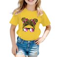 thumbnail image 1 of 2025 Hauts, T-Shirts et Chemises pour Filles Enfant Mignon Imprimé Chemises à Manches Longues Graphique Col Rond T-Shirts Graphiques Courts T-Shirt à Manches 10-12 T-Shirt d'Été Décontracté Raglan T-Shirt, 1 of 5
