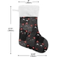 thumbnail image 2 of Coolnut Christmas Stocking Personalized Cat Large Candy Stocking Hanging Gift Xmas Stockings Decoration 2PCS for Family Holiday Party Ornaments Decor Fireplace, 2 of 7