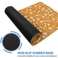 thumbnail image 6 of Long Mouse Pads for Desk,Yellow Puppy Dog Food Footprints Desk Mats on Top Of Desks, Desk Mouse Pad Extra Large with 3mm Non-Slip Base and Stitched Edge for Gaming,Office,Work,Home 31.5"x15.7", 6 of 6