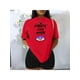 thumbnail image 1 of Playera Blusa De Mirate Con Amor Del Dia De La Mujer Color Rojo Talla Grande Marca Emil SaEs, 1 of 4