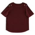 thumbnail image 2 of Inner Circle Women's Lace-Up Tunic T-Shirt with Short Sleeves, 2 of 3