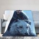 thumbnail image 2 of Manta de franela ultra suave de Jon Snow, cálida y acogedora manta de forro polar, regalo para niños, niñas, adultos, viajes, camping, sofá cama de 40 x 30 pulgadas, 2 of 8