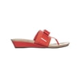 thumbnail image 4 of Womens Anne Klein Imperial Wedge Slide Slip On Sandals, Medium Orange/Medium Orange, 9.5 US, 4 of 5