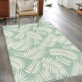 thumbnail image 3 of Green Leaves 3'x5' Washable Rug, Summer Tropical Plants Botanical Silhouettes Non-Slip Area Rugs for Entryway Kitchen Classroom, StainResistant Dorm Throw Carpet, Low Pile Soft Indoor Floor Mat, 3 of 9