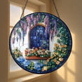 thumbnail image 4 of Handmade Stained Glass Flower Suncatcher, Colorful Window Hanging, Gift for Mom or Friend, 4 of 4