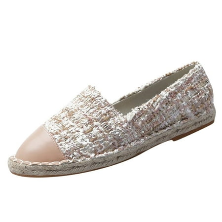 

fvwitlyh Business Casual Womens Shoes Loafers Flat And Fashion Women s Fisherman Comfortable Shoes Summer Flats House Shoes