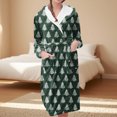 thumbnail image 2 of Peignoirs pour Femmes Peignoir Long Chaud Tendance à Manches Longues d'Hiver Pyjama Robe de Nuit, 2 of 5