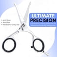 thumbnail image 5 of Nose Hair Scissors 4.5” Round Tip – Professional Stainless Steel Facial Grooming Scissors for Nose, Ear, Eyebrow & Mustache Trimming – Small Safety Trim Scissors for Men & Women (1, Silver), 5 of 8