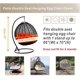 thumbnail image 3 of KAIYANG Silla colgante/silla de jardín con forma de vid de otoño/cesta, resistente al agua, juego de protección de muebles gris, 3 of 5