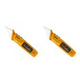 thumbnail image 1 of Scienceny Pluma eléctrica sin contacto ANENG con linterna, herramienta de pantalla LED, probador de voltaje con alarma, voltímetro electrónico amarillo Amarillo 2piezas Scienceny CBP318665, 1 of 5