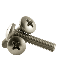 1/4-20 x 2-1/2" Slotted Pan Head Machine Screws Stainless Steel 18-8 Qty 50 