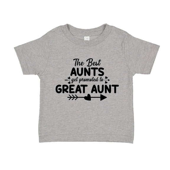 The Best Aunts Get Promoted To Great Aunt Toddler T-Shirt 2T Athletic Heather