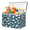Color 3, variant on Jiaoprinted Spring Rose Toy Storage Box Chest with Lid & Divider, Colorful Flower Foldable Toy Organizer Bin with Sturdy Handles for Nursery Living Room, 85L, 25"x13"x16"