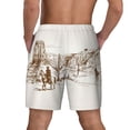 thumbnail image 4 of Goofa Western Desert Cowboys Printed Men's Swim Trunks Board Shorts Quick Dry Mens Swimming Trunks with Compression Liner,Breathable Fit Hawaii Beach Shorts-3X-Large, 4 of 9