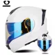 thumbnail image 5 of Nuevo casco de motocicleta SOMAN actualizado con certificación DOT, abatible hacia arriba, con lentes de doble color, para hombres y mujeres, casco de moto para DUKADI, 5 of 5