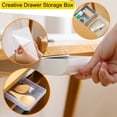 thumbnail image 2 of Vikakiooze 2023 Home Storage and Organization Creative Drawer Storage Box Hidden Paste Style Office Stationery Kitchen Storage, 2 of 5