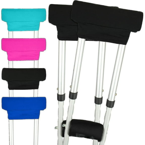 Machine Washable Padding, Underarm Crutch Pad & Hand Grip Covers for Orthopedic Products, Moisture Wicking for Uninterrupted Comfort (2PCS)