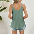 thumbnail image 4 of Timegard Tank Tops for Women Eyelet V-Neck Comfy Backeless Sleeveless Beach Wear Casual Loose Shirts Tops, 4 of 7