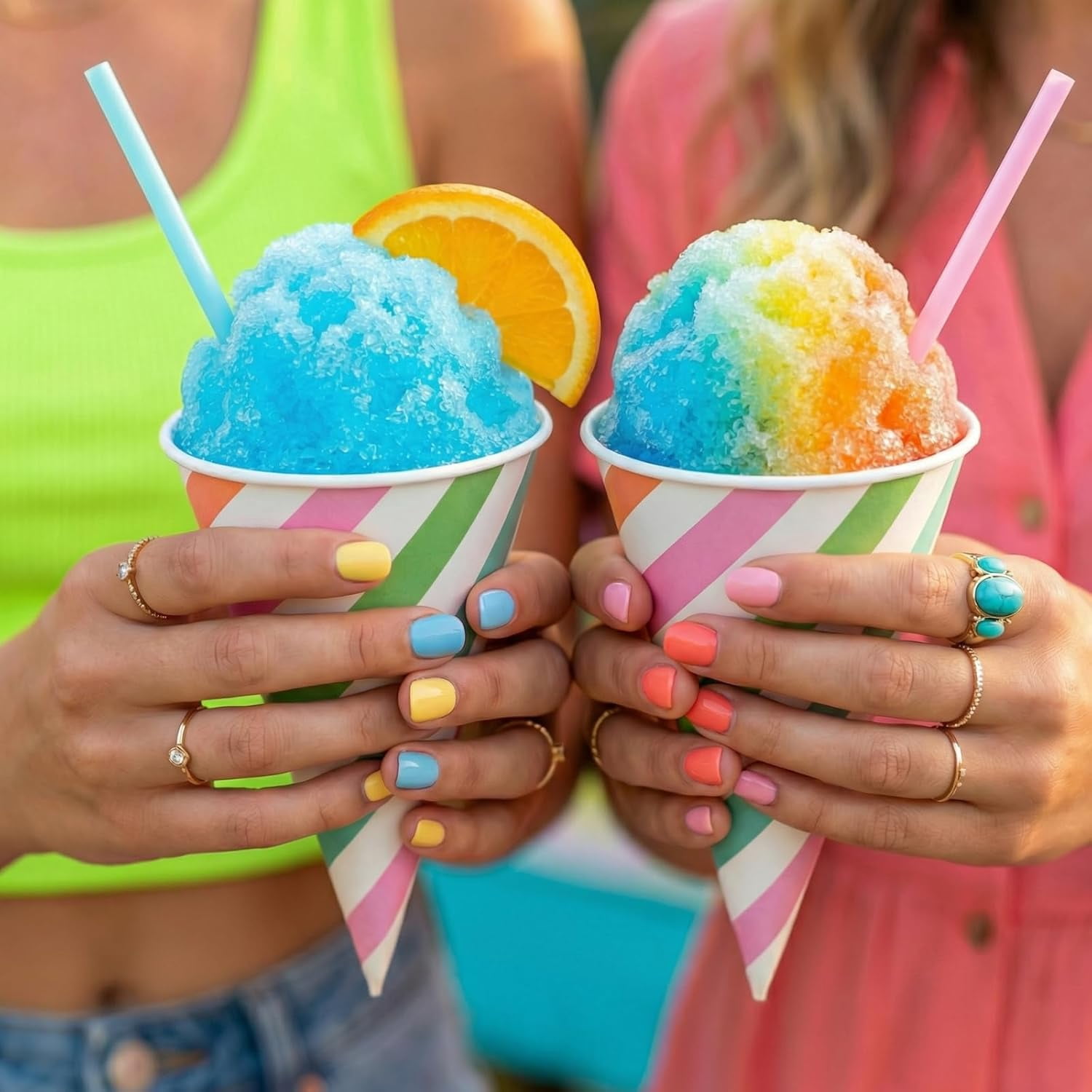 Snow Cone  Gift Set with 5 Syrup Flavors, Electric Shaved Ice Maker for Kids & Adults