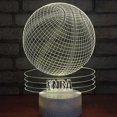 thumbnail image 4 of Basketball 3D Optical Illusion Acrylic Night Light Touch Switch 7 Color Change USB LED Desk Lamp, 4 of 5