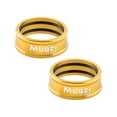 thumbnail image 1 of koolsoo 2x Bike Handlebar Locking Rings Waterproof Aluminum Frame Sleeves Handle Aureate 25.4mm, 1 of 9