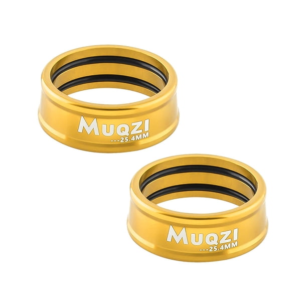 2x Anillos de fijación para manillar Manguitos Arandelas para tubo de dirección del manillar Reemplaza Fácil de Áurea 254 mm