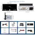 thumbnail image 2 of Single Din Car Radio Compatible with Wireless Apple CarPlay, Car Stereo with 6.9'' IPS Touchscreen,Bluetooth,FM AM Radio,GPS Navigation,Type-C/Dual USB 2.1A Fast Charge/, 2 of 7