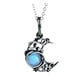thumbnail image 1 of Collar vintage boho con piedras lunares, collar con colgante de luna recortada, collar, joyería, 1 of 8