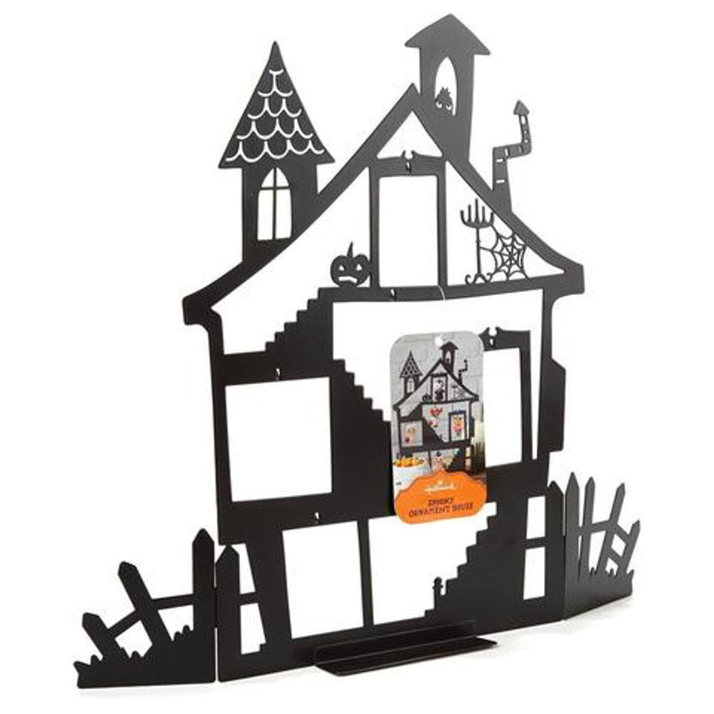 Hallmark Ornament Display Stand Spooky Metal Haunted House