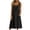 Black, variant on Dvprdro Button Front Linen Midi Dress for Women Crewneck Sleeveless Side Pockets Loose Fit A Line Solid Summer