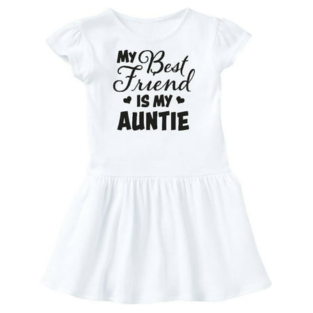 

Inktastic My Best Friend is My Auntie with Hearts Gift Toddler Girl Dress