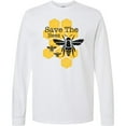 thumbnail image 3 of Inktastic Honeycomb Save the Bees Long Sleeve T-Shirt, 3 of 5