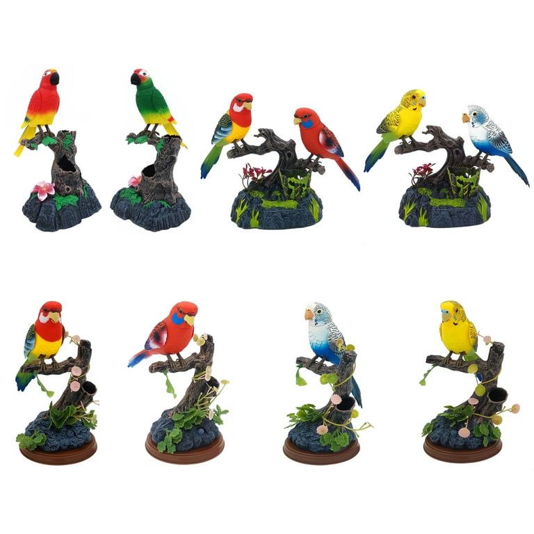 Chirping Dancing Bird with Motion Sensor Activation Singing Chirping Birds Toy Garden Ornaments Kids Birthday Gift